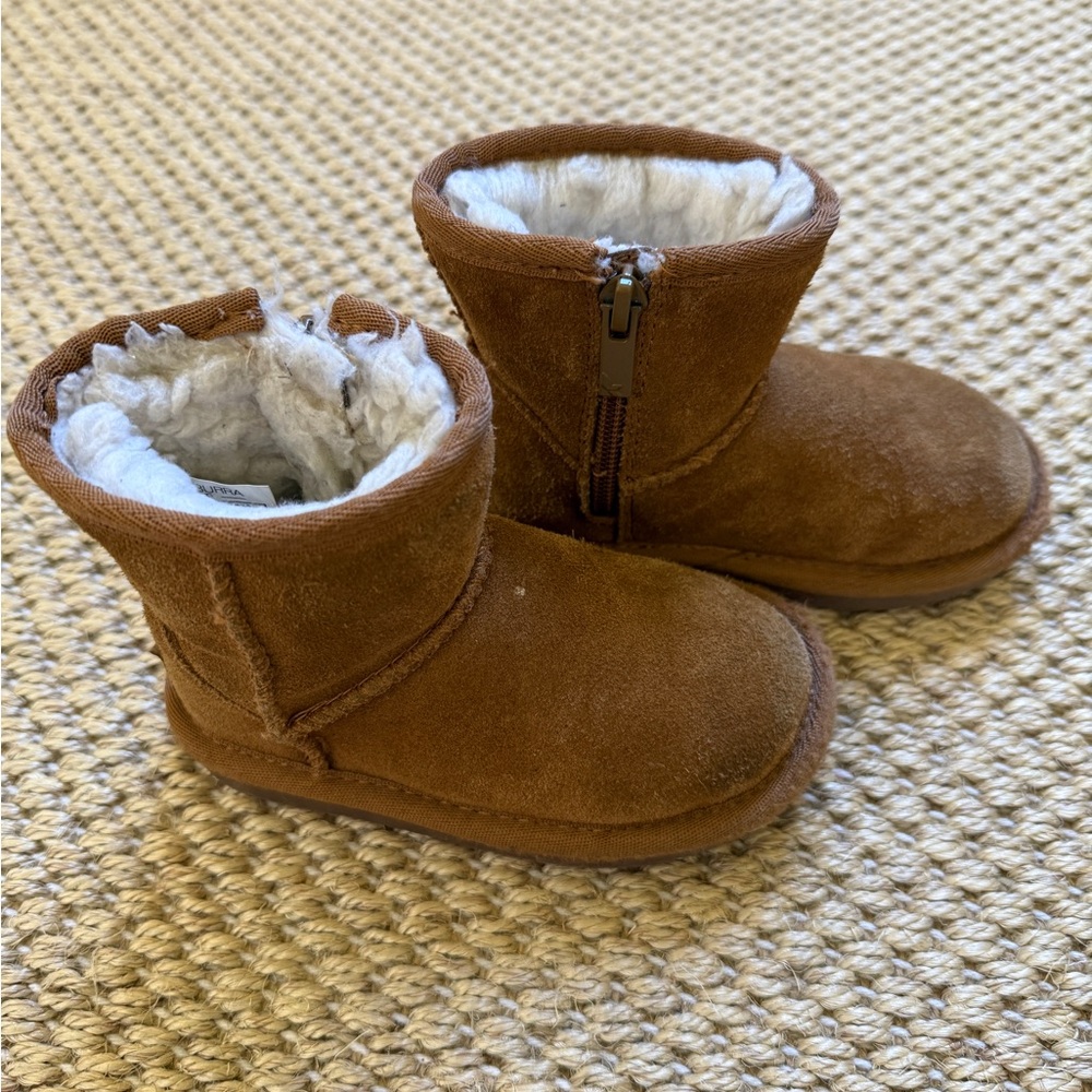 Koolaburra Tan Mini Boots for Kids